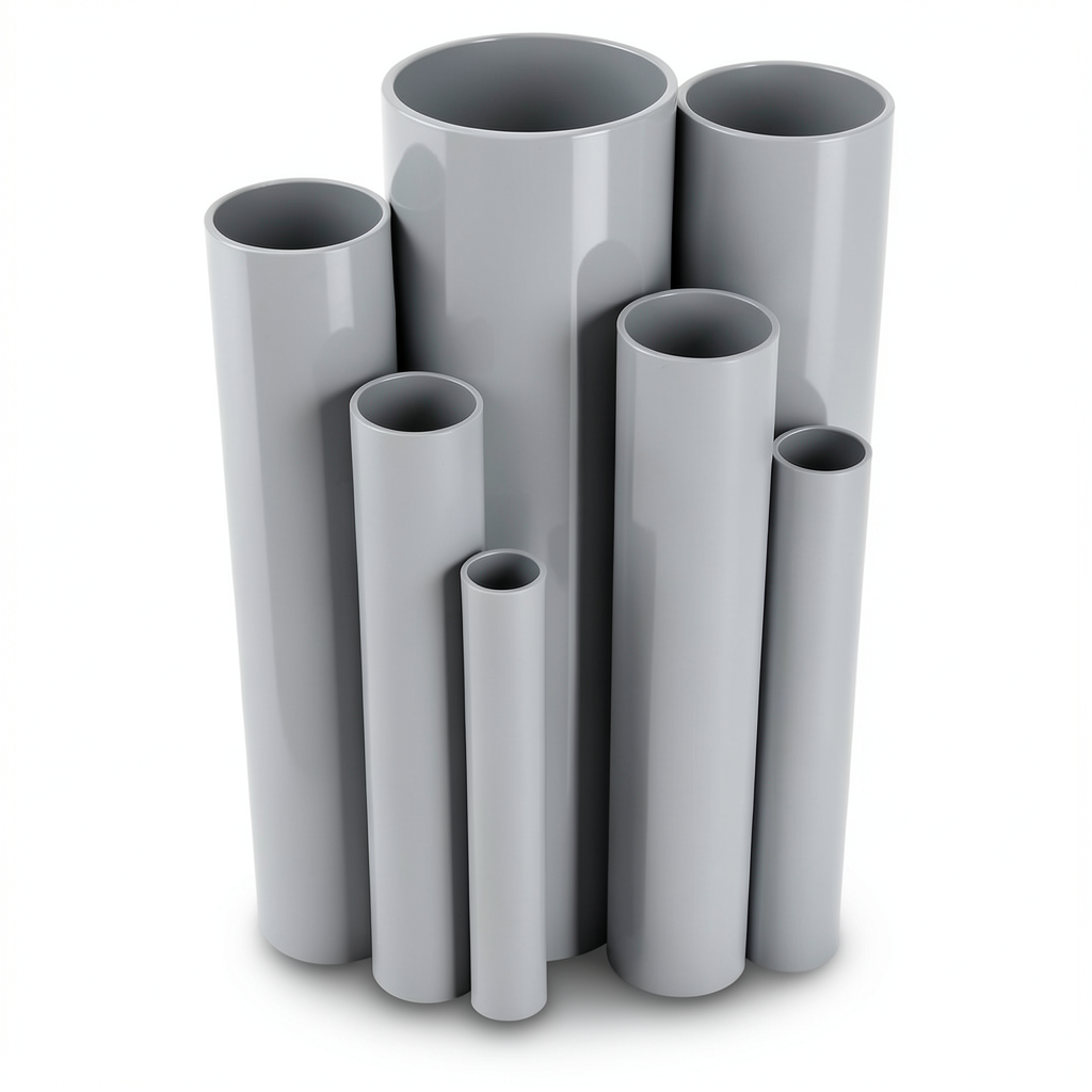 مواسير UPVC ضغط 6.9 بار مقاس 3 إنش سمك 2.16 مم لون رمادي