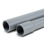 مواسير UPVC ضغط 17.2 بار مقاس 6 إنش سمك 9.9 مم لون رمادي