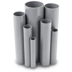 مواسير UPVC مقاس 3 إنش ضغط 8.6 بار سمك 2.74 مم لون رمادي
