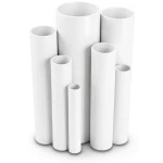 مواسير UPVC مقاس 3 إنش ضغط 11 بار سمك 3.43 مم لون أبيض