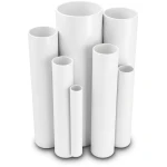 مواسير UPVC مقاس 3 إنش سمك 4.47 مم ضغط 13.8 بار لون أبيض