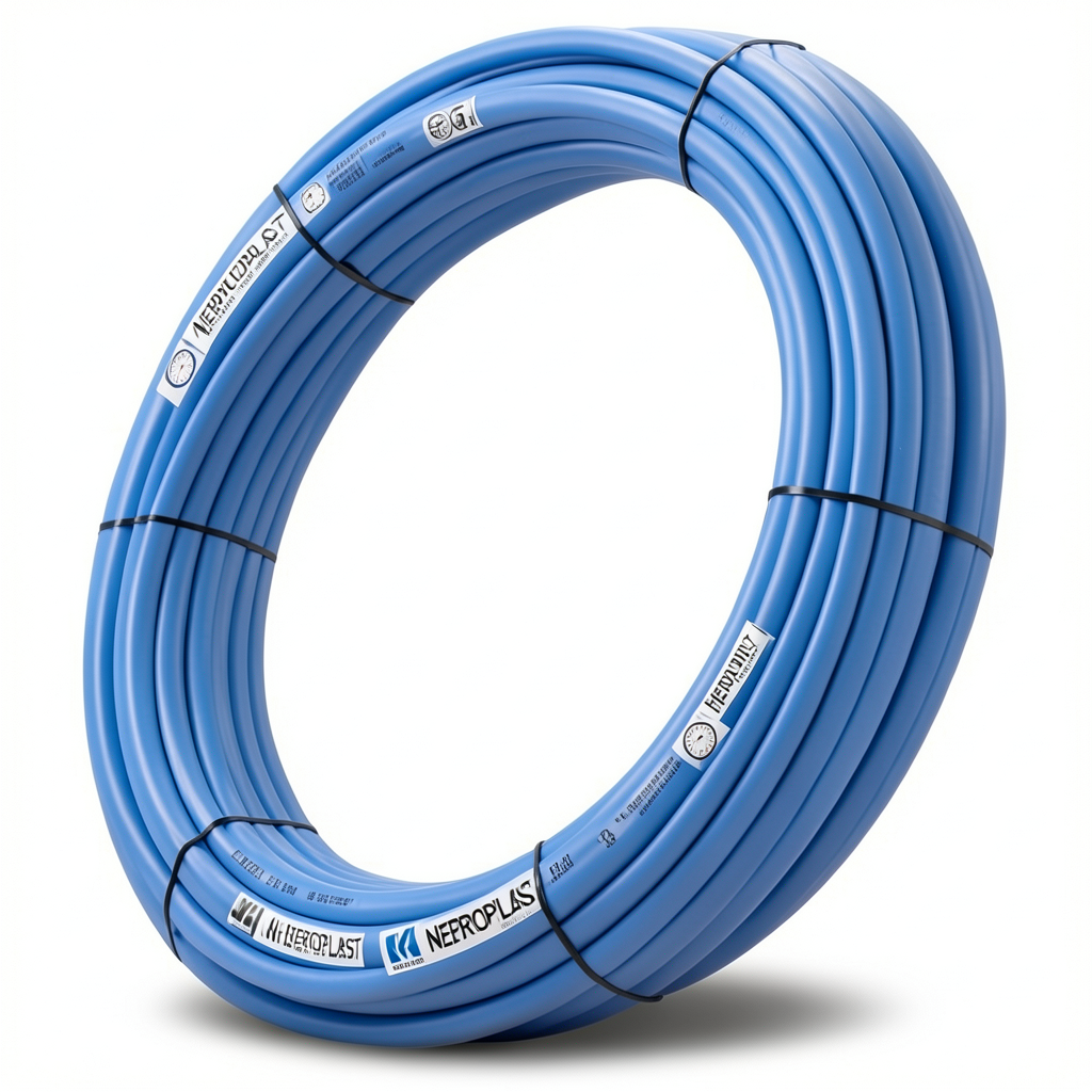 أنابيب HDPE PE 100 ضغط 16 بار قطر 25 مم سمك 2.3 مم لون أزرق | نيبروبلاست