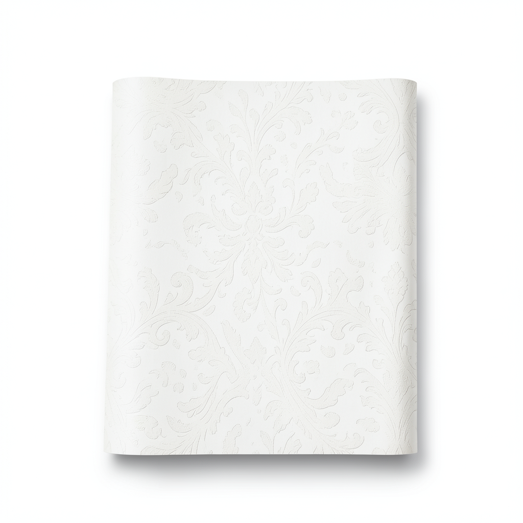 Italian Wallpaper Patterned Design Off White Color, Size 10mx0.70m, Model RC18079