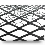 Hot Rolled (Black) Steel Expanded Metal Mesh   Thickness 4.8 mm Width 1.22 meter Length 4 meter | Bait Al Tatawor Company