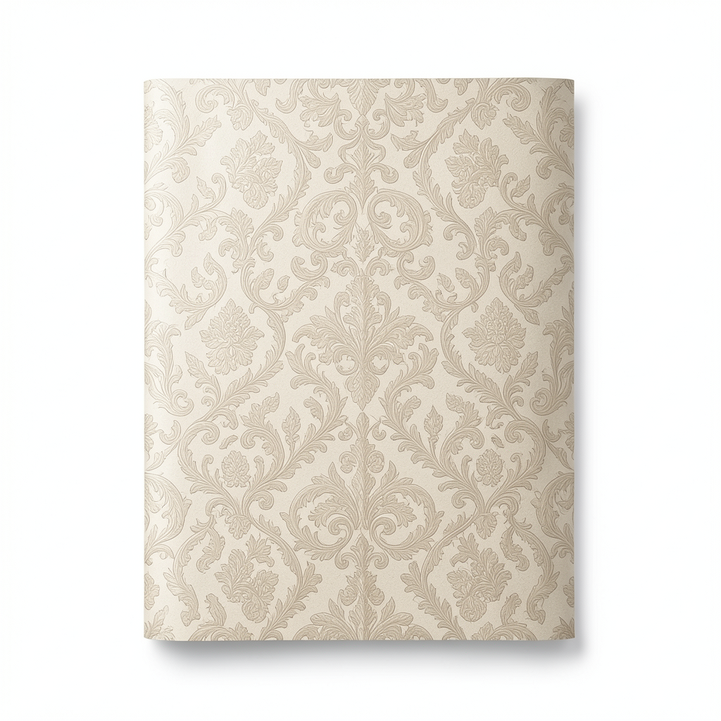 Italian Wallpaper Pattern Design 10m x 0.53m, Beige