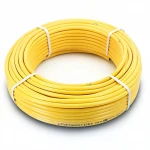 أنابيب HDPE نيبروبلاست PE 80 ضغط 12.5 بار قطر خارجي 110 مم سمك 10 مم لون أصفر 