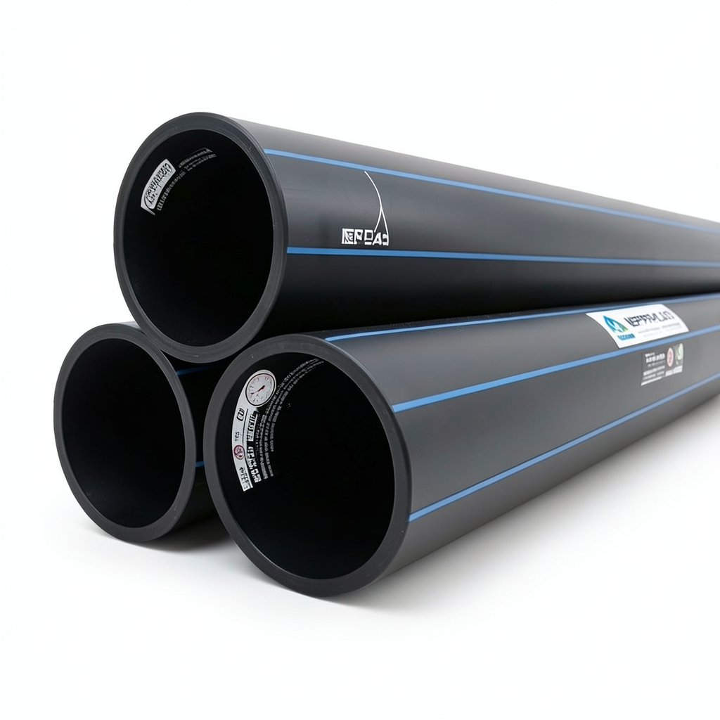 مواسير HDPE PE 100 ضغط 16 بار قطر 225 مم سمك 20.5 مم لون أسود | نيبروبلاست