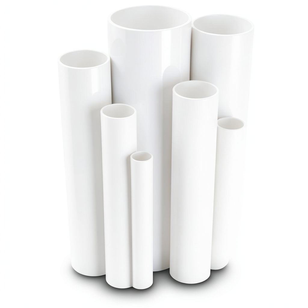 مواسير UPVC مقاس 2 إنش سمك 2.31 مم ضغط 11 بار لون أبيض