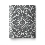 Italian Wallpaper Dark Gray Color Classic Design, Size 10m x 0.70m, Model RC18040