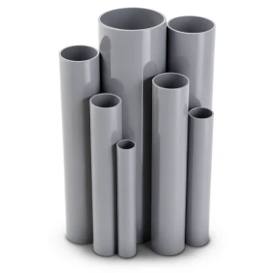 مواسير UPVC ضغط 11 بار مقاس 2 إنش سمك 2.31 مم لون رمادي