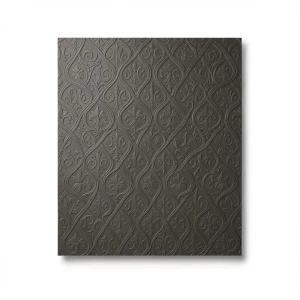 Italian Patterned Wall Covering 10m x 0.53m Dark Brown, Model 73530