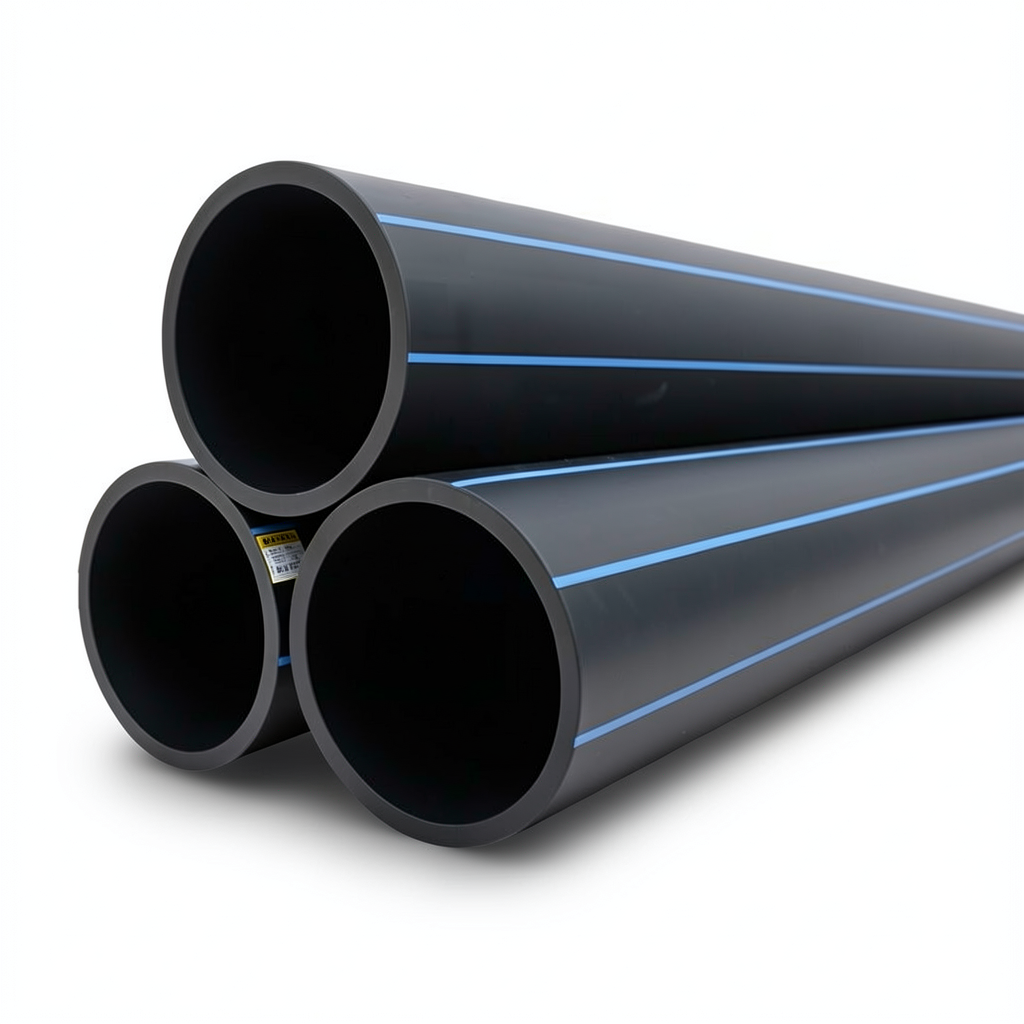 مواسير HDPE PE 100 ضغط 16 بار قطر خارجي 500 مم سمك 45.4 مم لون أسود | نيبروبلاست