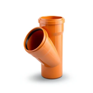 FABCO 45° Wye Branch Fitting, Socket/Socket (RJ-MM) for UPVC Pipes