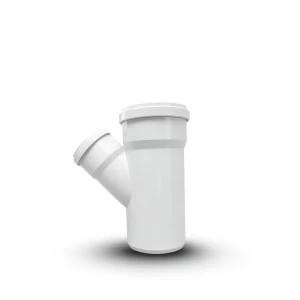 Fabco 45° Reducing Wye Branch Fitting (RJ) for UPVC Pipes