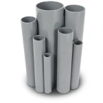 مواسير UPVC ضغط اسمي 21.7 بار مقاس 2 إنش سمك 4.47 مم لون رمادي