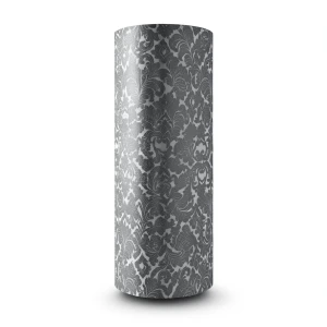 Italian Wallpaper Dark Gray Color Classic Design, Size 10m x 0.70m, Model RC18040