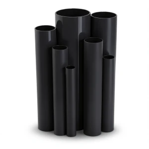 مواسير UPVC مقاس 3 إنش ضغط 8.6 بار سمك 2.74 مم لون أسود