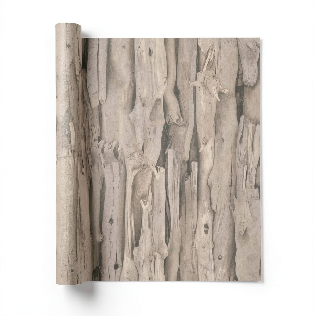 German Wallpaper Patterned Design 10m×0.53m Light Brown