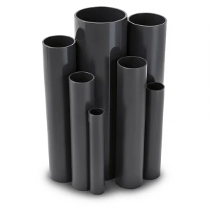 مواسير UPVC ضغط 21.7 بار مقاس 2 إنش سمك 4.47 مم لون أسود