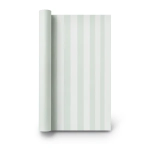 German Striped Wall Covering 10m x 0.53m Pale Green, Model 10290-31