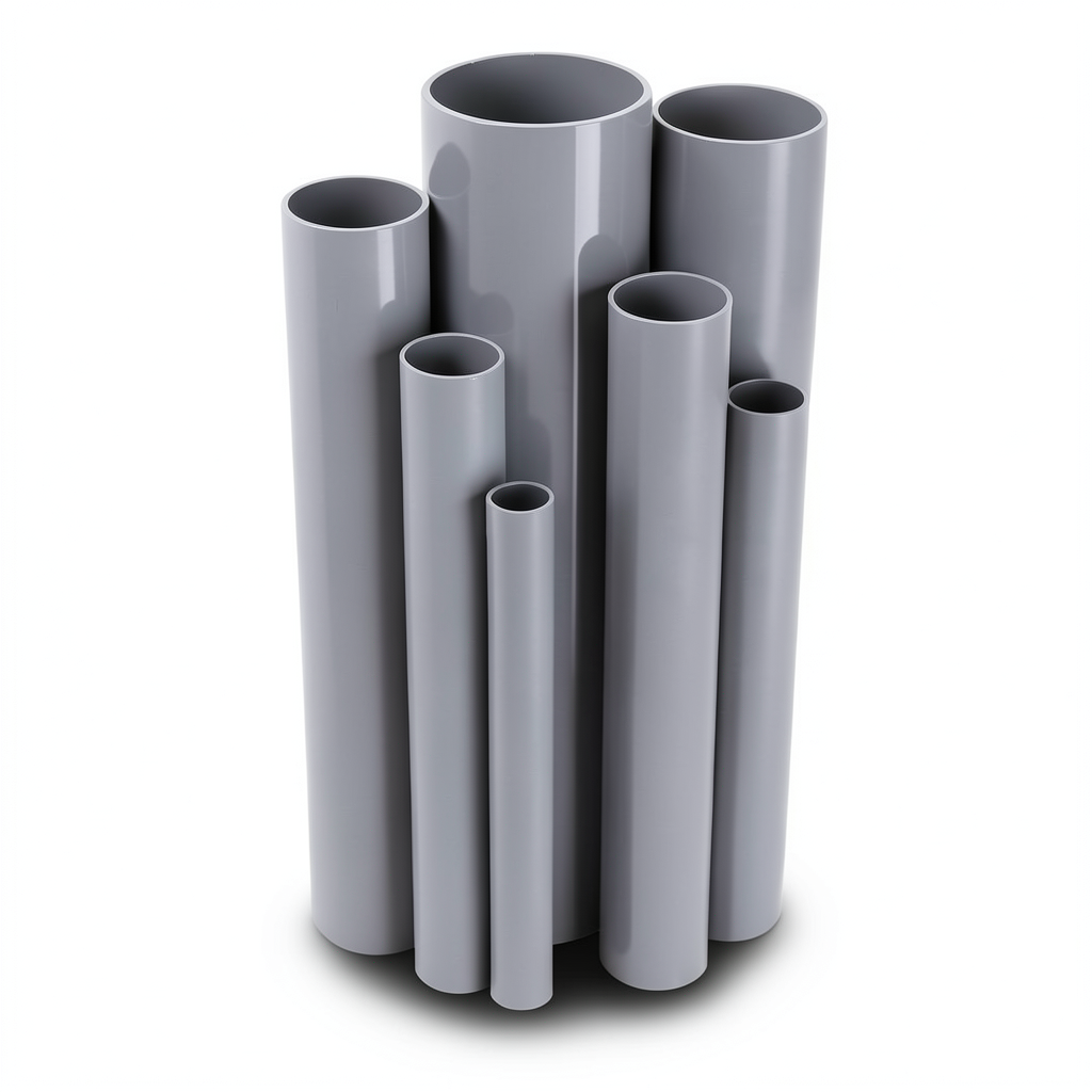 UPVC Pipes 3 Inch Nominal Pressure 8.6 Bar Thickness 2.74 mm Gray