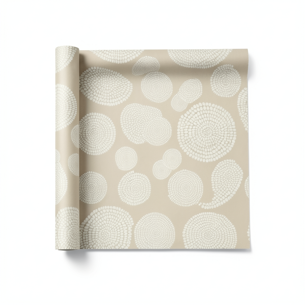 Wall Decoration Modern Design 10m x 0.53m Beige, Model 73232