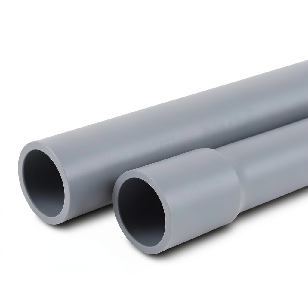 UPVC Pipes Nominal Pressure 16 Bar Outer Diameter 140 mm Thickness 10.40 mm Gray