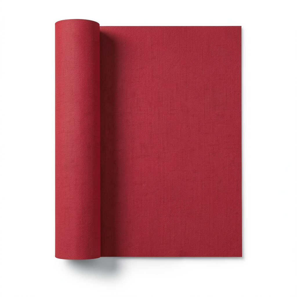 German Wall Covering Red Color 10m x 0.73m, Model 515732
