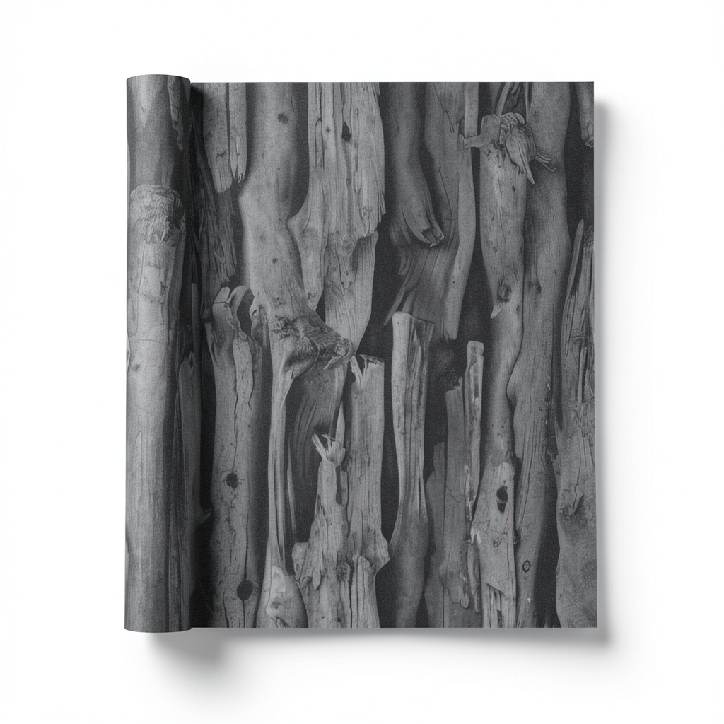 German Wall Covering Patterned Design 10m×0.53m, Gray, Model 473230