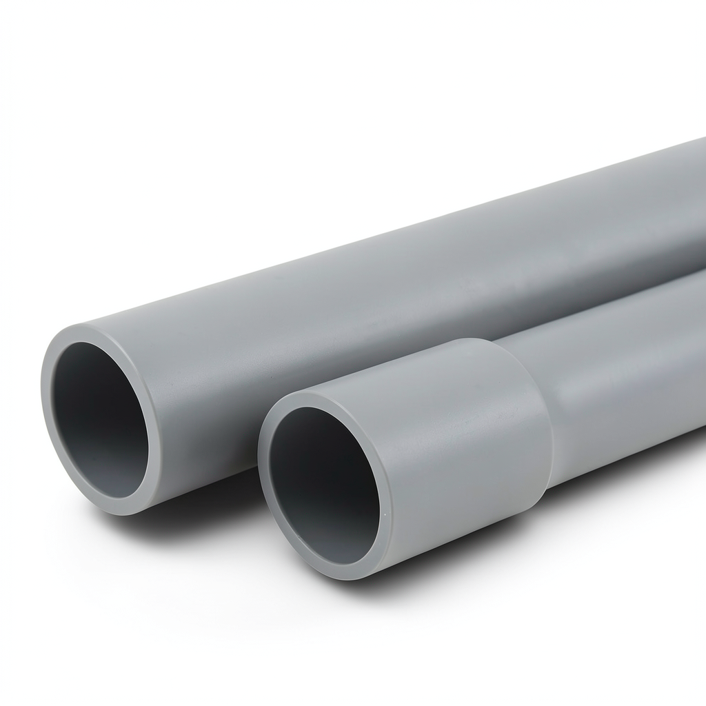 UPVC Pipes Nominal Pressure 16 Bar Outer Diameter 200 mm Thickness 14.90 mm Gray
