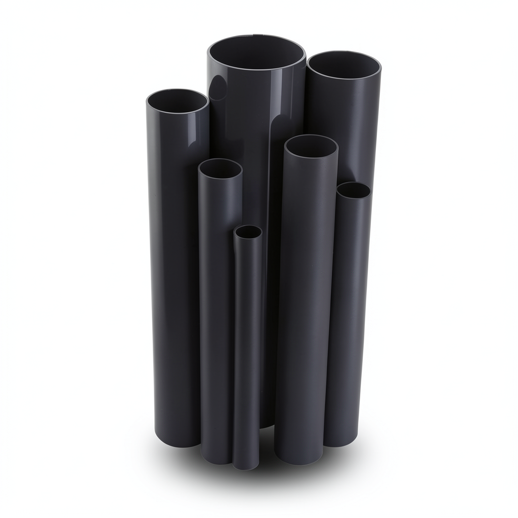 مواسير UPVC مقاس 3 إنش سمك 5.23 مم لون اسود ضغط 17.2 بار