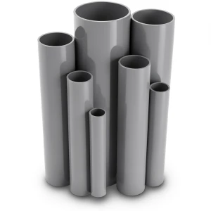 UPVC Pipes 3 Inch Thickness 6.58 mm Pressure 21.7 Bar Gray