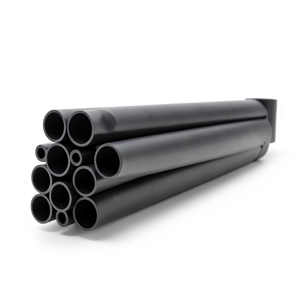 مواسير UPVC مقاس 3 إنش سمك 6.58 مم لون اسود ضغط 21.7 بار
