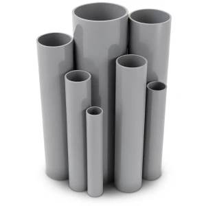 UPVC Pipes 4 Inch Thickness 2.8 mm Pressure 6.9 Bar Gray
