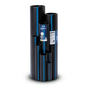 Sappco HDPE Pipe DR 17 PN 8.6 Bar Size 90 mm Thickness 5.3 mm Black | SAPPCO