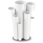 مواسير UPVC ضغط 8.6 بار مقاس 4 إنش سمك 3.51 مم لون أبيض