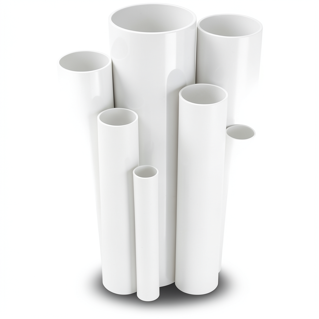 مواسير UPVC ضغط 8.6 بار مقاس 4 إنش سمك 3.51 مم لون أبيض