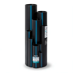 أنابيب HDPE سابكو DR 17 ضغط 8.6 بار مقاس 110 مم سمك 6.5 مم لون اسود | سابكو