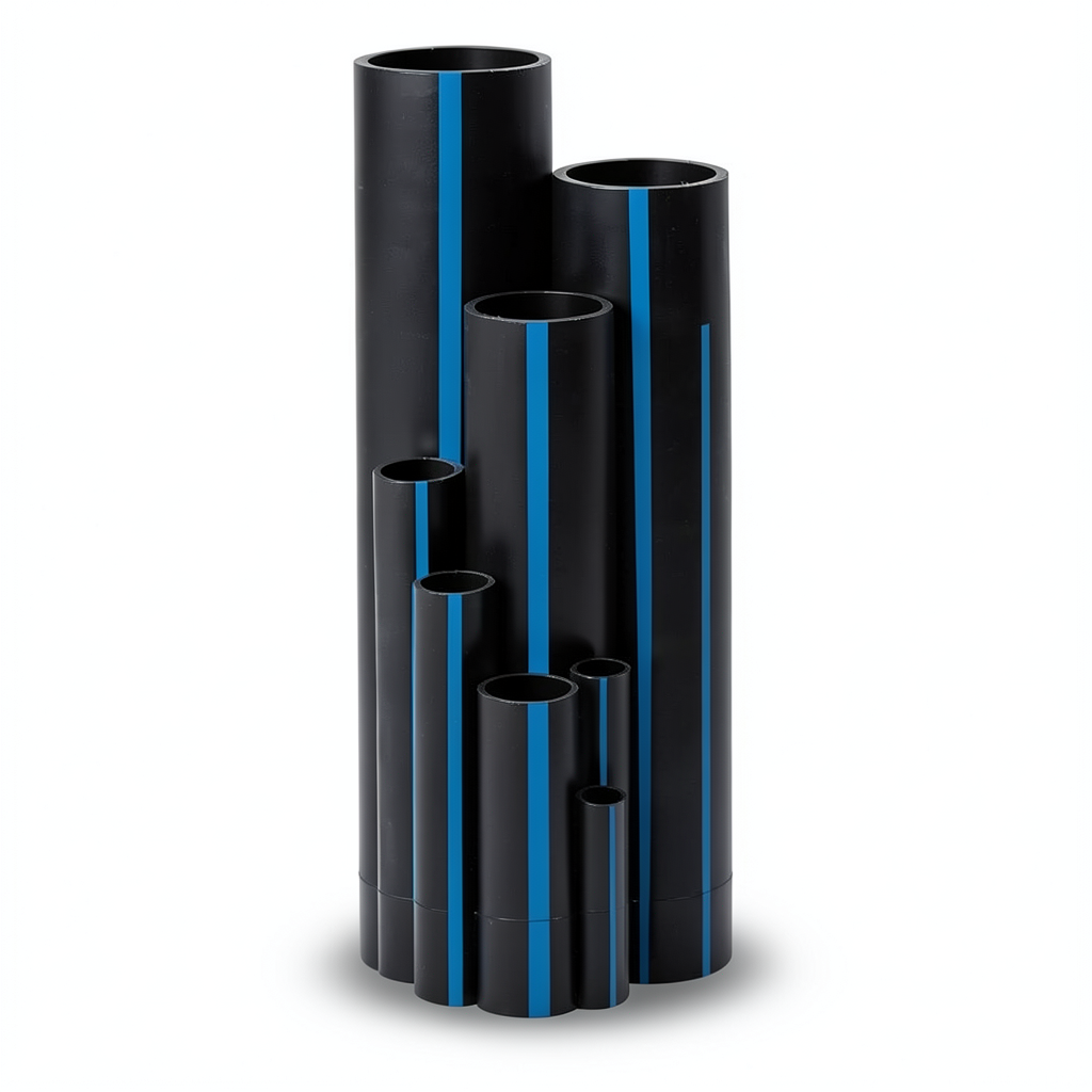 Sappco HDPE Pipe DR 17 PN 8.6 Bar Size 200 mm Thickness 11.8 mm Black | SAPPCO