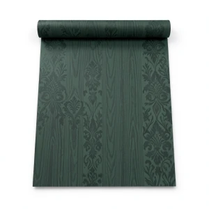 German Patterned Wall Covering 10m x 0.53m Dark Green, Model 10291-15