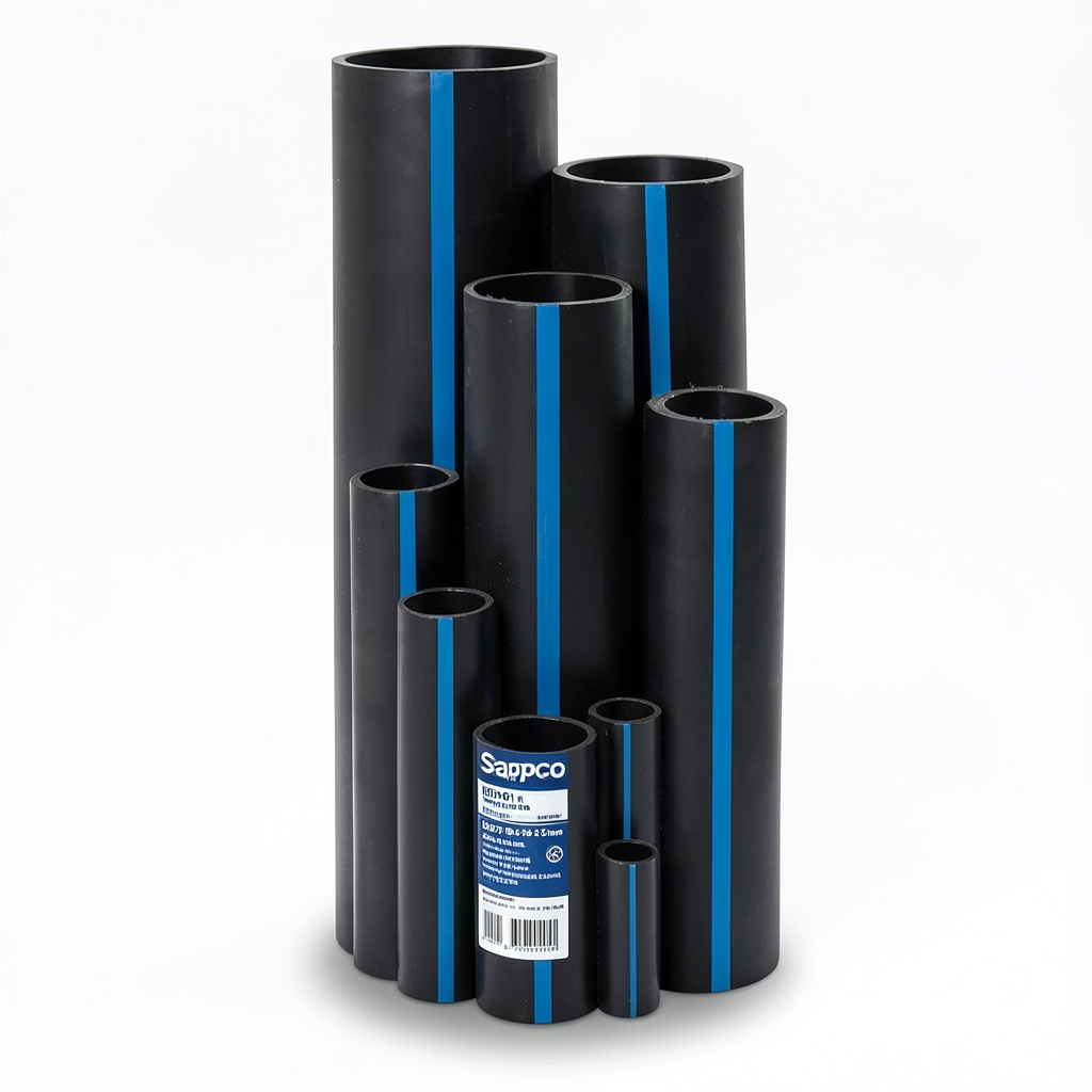 Sappco HDPE Pipe DR 11 PN 13.79 Bar Size 315 mm Thickness 28.6 mm Black | SAPPCO