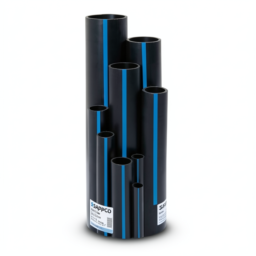 مواسير HDPE سابكو DR 17 ضغط 8.6 بار مقاس 315 مم سمك 18.5 مم لون اسود | سابكو