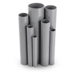 مواسير UPVC مقاس 4 إنش سمك 4.39 مم ضغط 11 بار لون رمادي