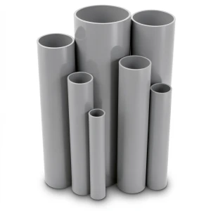 UPVC Pipes Nominal Pressure 13.8 Bar Size 3 inch Thickness 4.47 mm Gray