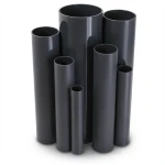 مواسير UPVC ضغط 11 بار مقاس 4 إنش سمك 4.39 مم لون اسود