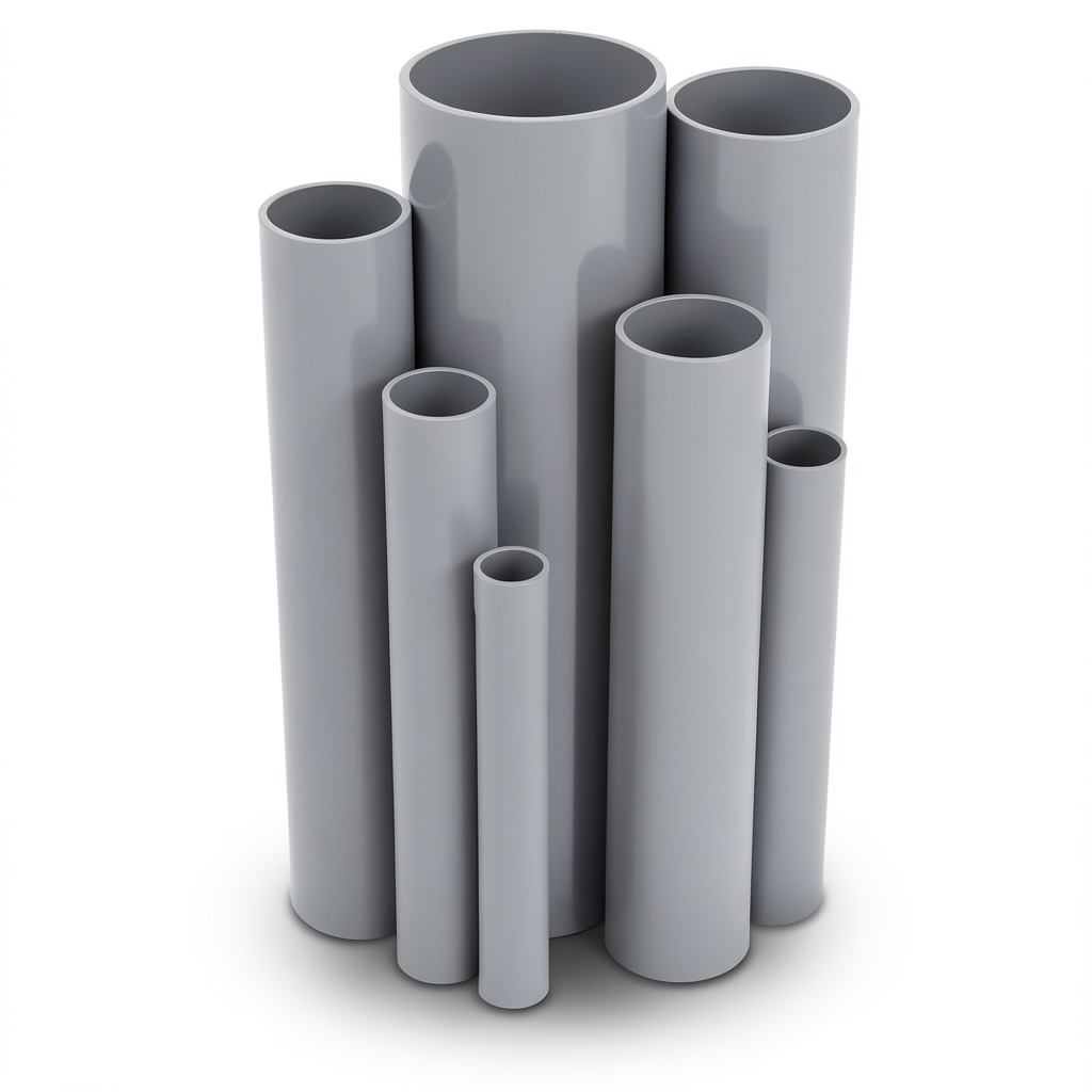 UPVC Pipes Nominal Pressure 11 Bar Size 3 Inch Thickness 3.43 mm Gray