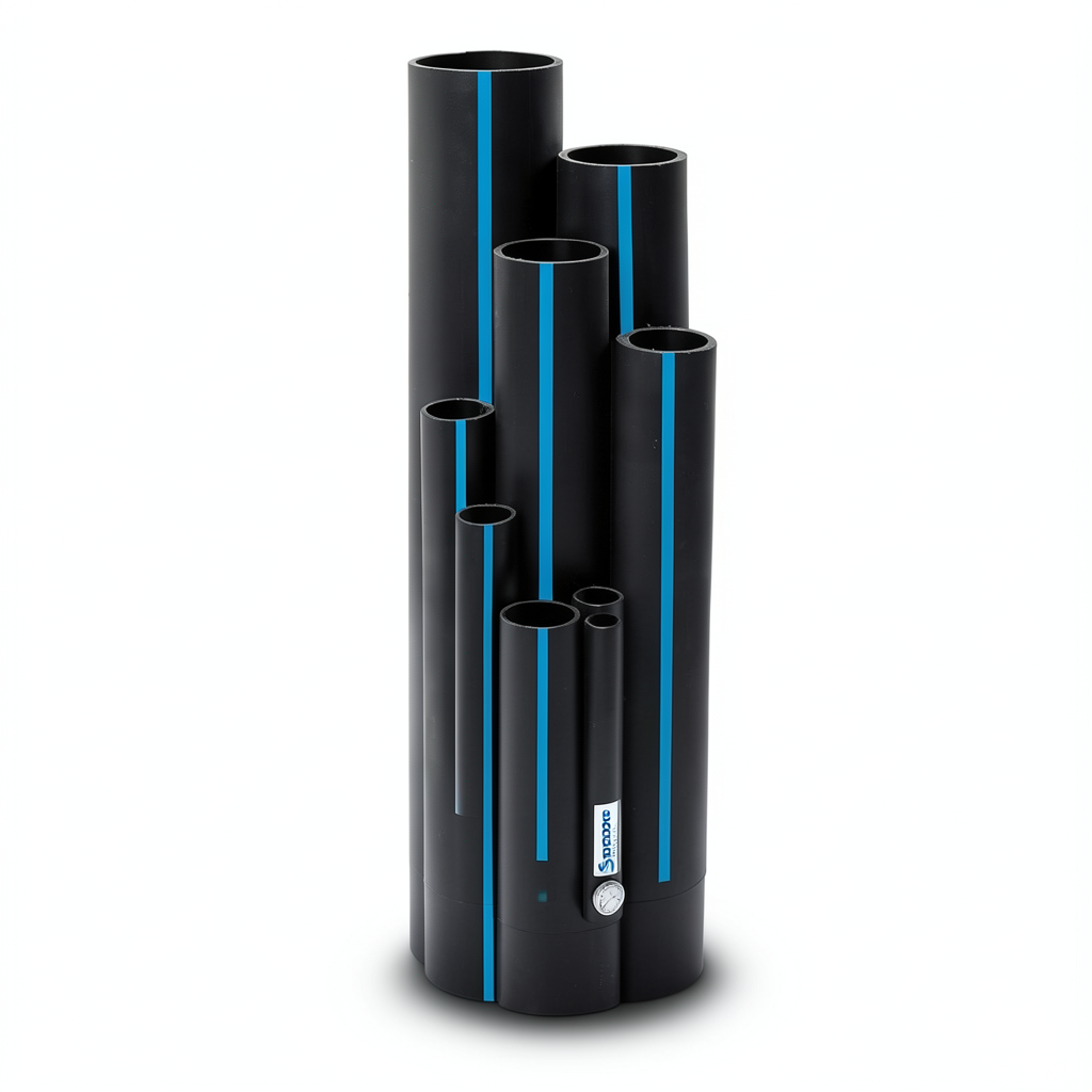 Sappco HDPE Pipe DR 11 PN 13.79 Bar Size 250 mm Thickness 22.7 mm Black | SAPPCO
