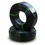 أنابيب HDPE نيبروبلاست PE 80 ضغط 12.5 بار قطر خارجي 50 مم سمك 4.6 مم لون اسود