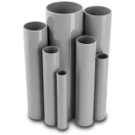 مواسير UPVC مقاس 4 إنش سمك 2.8 مم ضغط 6.9 بار لون رمادي