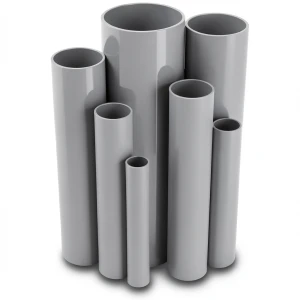 UPVC Pipes 4 Inch Thickness 2.8 mm Pressure 6.9 Bar Gray